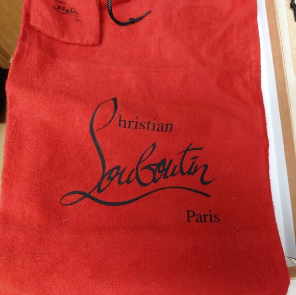 Christian Louboutin Multi-Color Cork Chevron Shoes - Picture 6 of 8